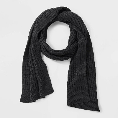 Ribbed Scarf - Universal Thread™ Black | Target