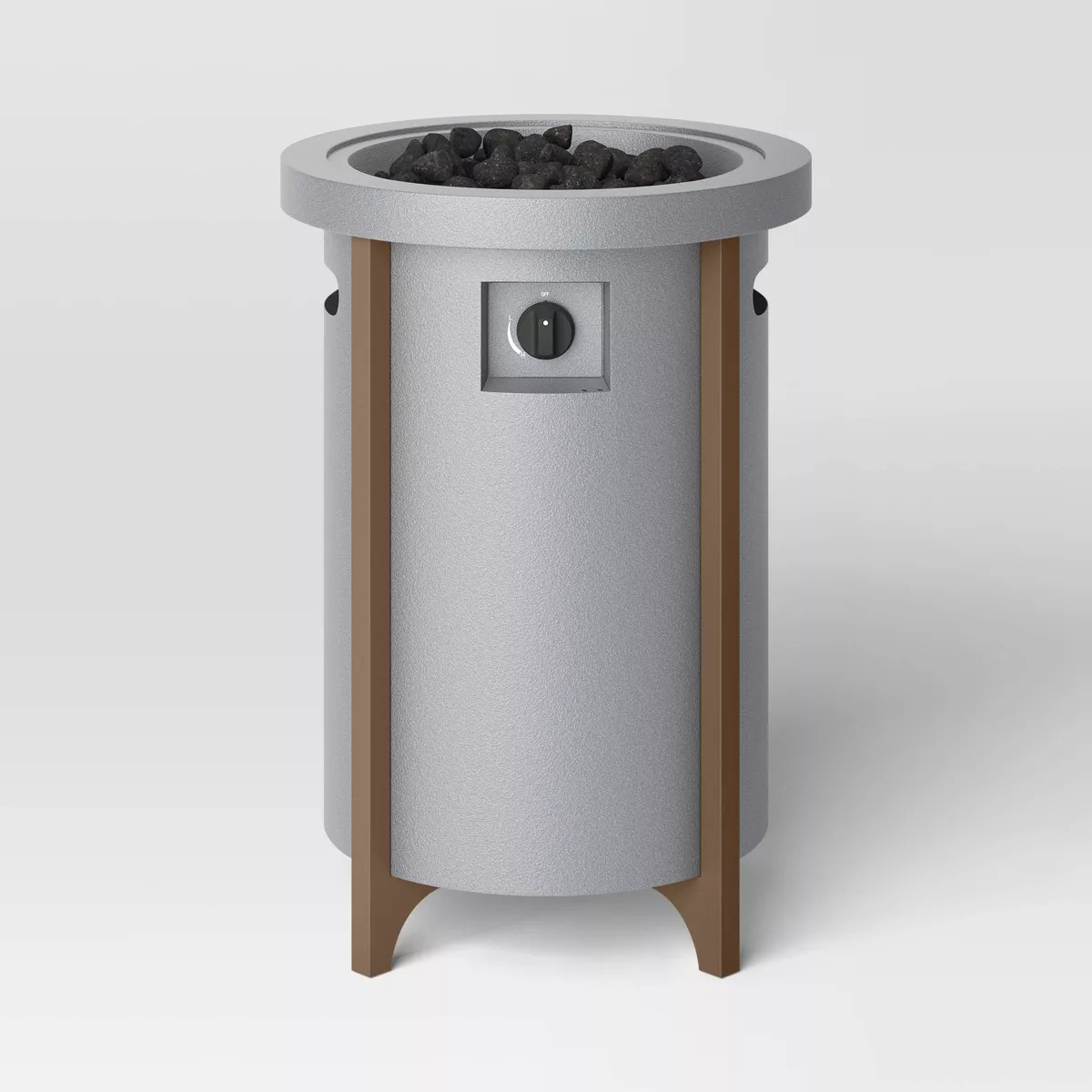 20lb Column Propane Fire Pit Gray - Threshold™ | Target