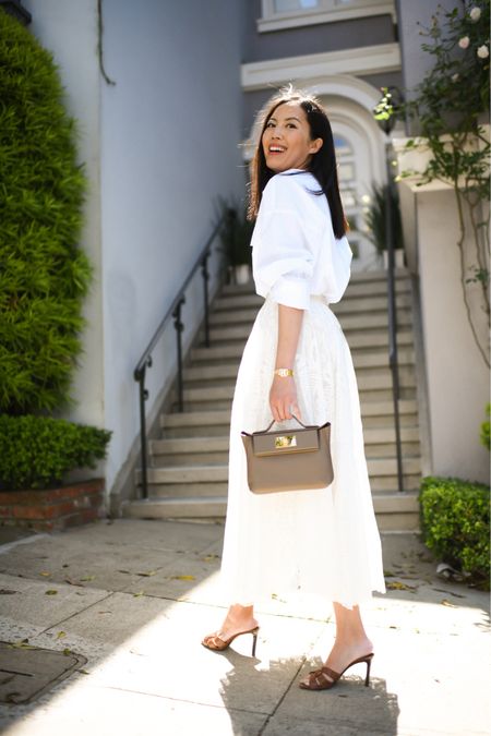 This white shirt is on sale and selling out fast! Found it in a few places still available in some sizes. 

I also found a similar lace midi skirt on sale! This one is a classic I’ve had in my closet for years. 


#LTKSeasonal #LTKworkwear #LTKFind