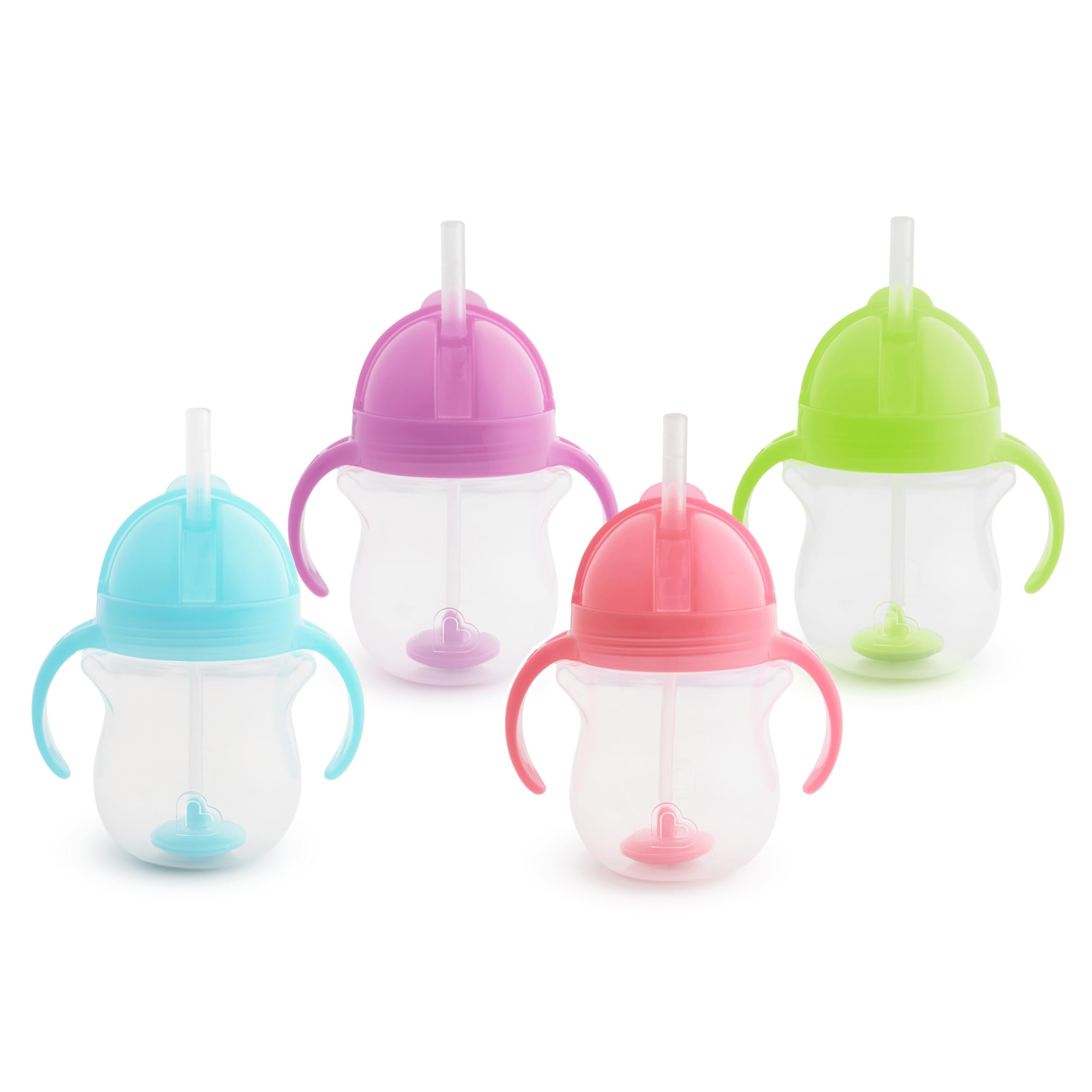 Munchkin Any Angle Sippy Cups for Toddlers, Spill Proof Weighted Straw Cup with Transition Handle... | Amazon (US)