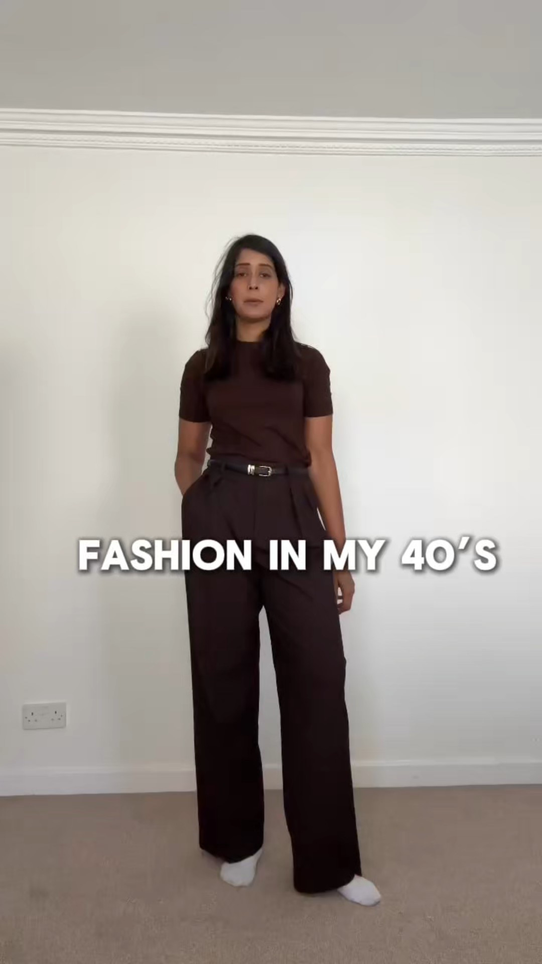 I’m loving all the brown tones around this A/w. Such an easy colour to wear. And I love these pleat trouser and knit t-shirt. Knit t-shirts are a bit more dressy than a cotton tee but nice and comfy!



#LTKautumn #LTKworkwear #LTKeurope