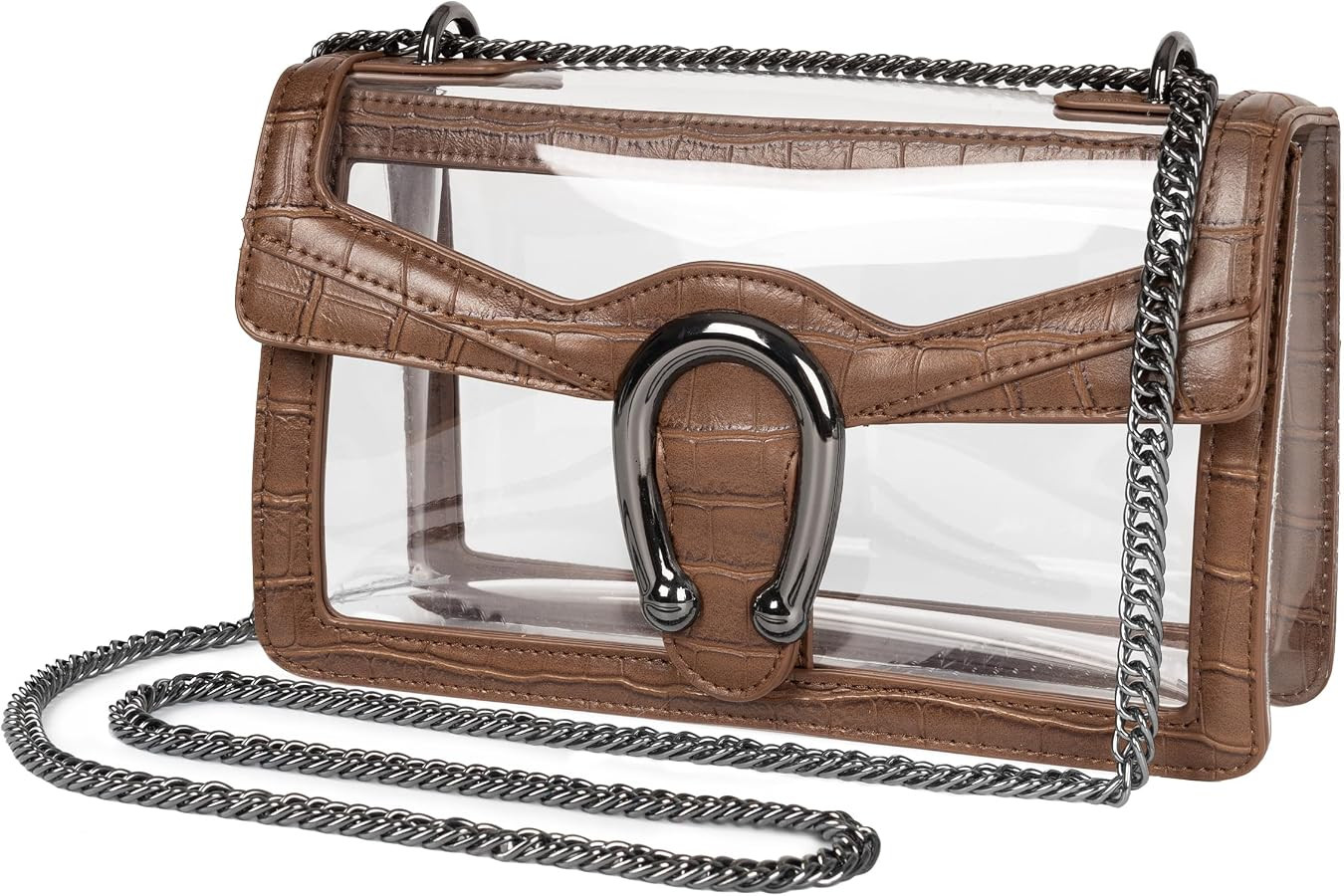 Joryin Yellow Women's Small Hobo Handbag with Chain Strap and Jetted Pocket | Amazon (US)