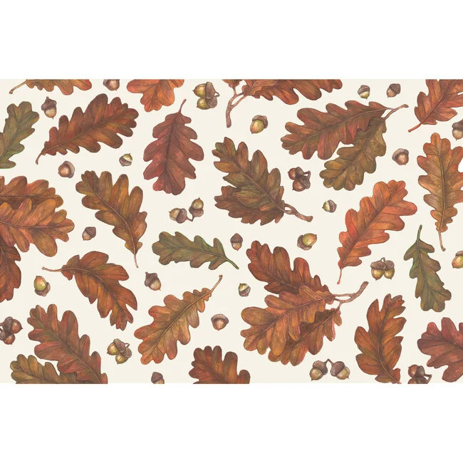 Hester & Cook | Autumn Leaves Placemat, Brown | Maisonette | Maisonette