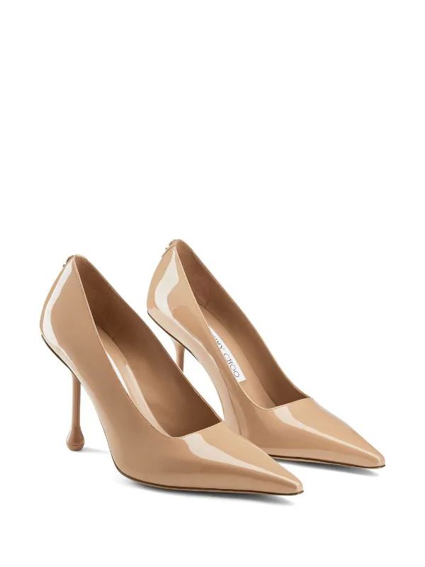 Jimmy Choo Ixia 95mm Patent Leather Pumps - Farfetch | Farfetch Global