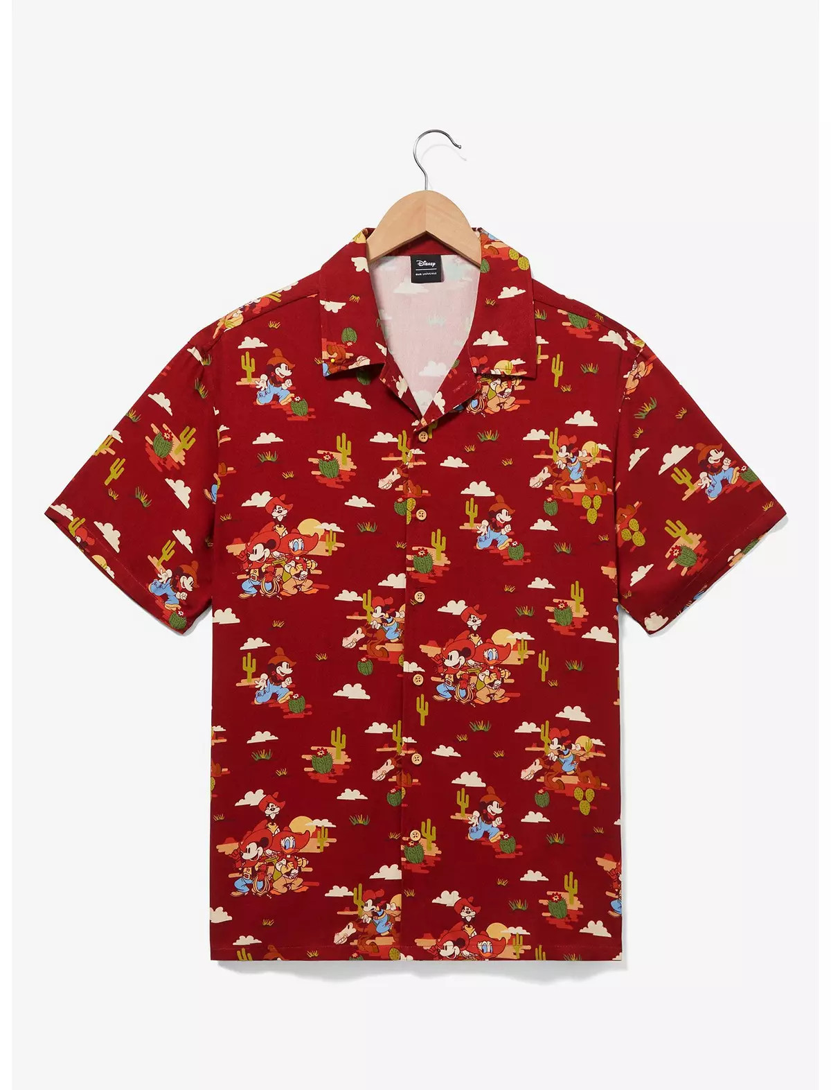 Disney Mickey Mouse & Friends Western Allover Print Button-Up - BoxLunch Exclusive | BoxLunch