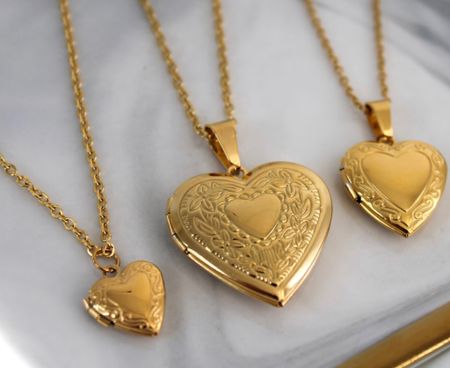 
Original Price: Sale price $24.59 (40% off)
18K Gold Heart Locket Necklace | Big Small Medium Heart Locket | Vintage Photo Locket Necklace | WATERPROOF | Personalized Gift For Her

#LTKunder50 #LTKGiftGuide #LTKsalealert