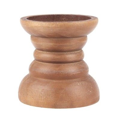 Candle Stick Holder Brown - Stonebriar Collection | Target