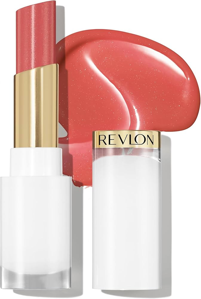 REVLON Super Lustrous Glass Shine Balm, Hydrating Tinted Lipstick, Sheer, Glossy Shiny Finish, 00... | Amazon (US)
