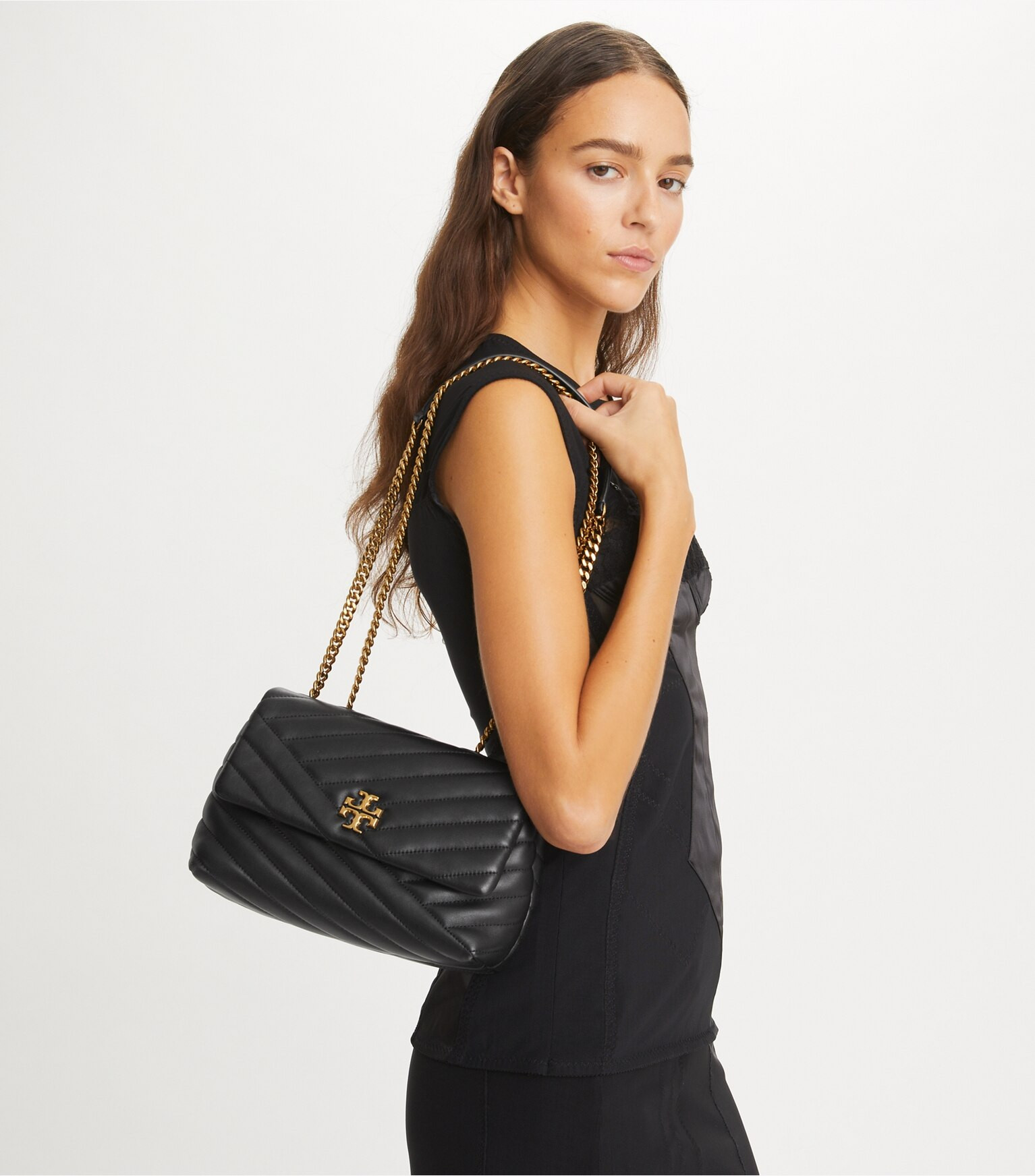SMALL KIRA CHEVRON CONVERTIBLE SHOULDER BAG | Tory Burch (US)