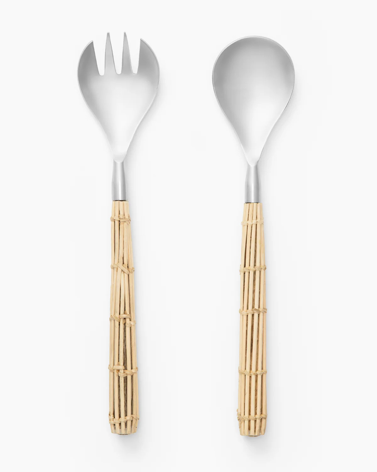 Rattan Salad Servers | McGee & Co. (US)