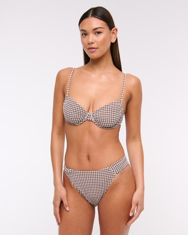 Ruched Underwire Bikini Top | Abercrombie & Fitch (US)