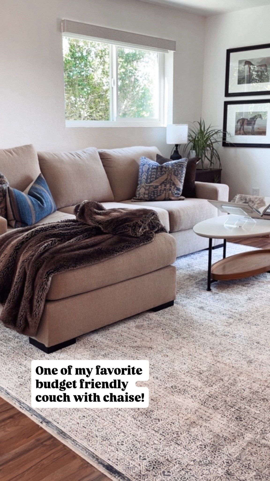 This is the Larce sectional chaise from Ashley Homestore. It comes in two performance fabric options. My favorite is Dune. 

Both left and right facing chaise options available + other configurations as well.

#LTKHome