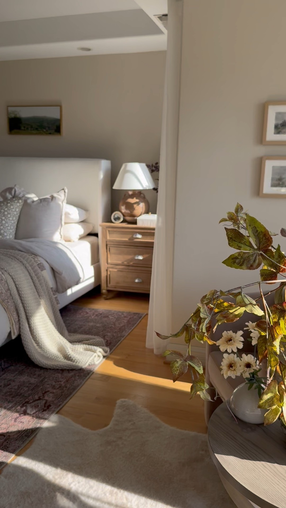 Bedroom views for summer! I love the earthy, neutral tones in our bedroom! 

#bedroom #summerhome #bedding #neutralhome #loloirug #interiors 

#LTKHome #LTKSaleAlert #LTKSeasonal