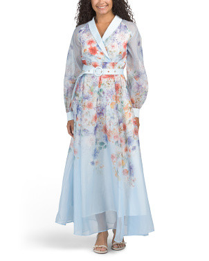 Long Sleeve Floral Maxi Dress | Designer Clothing | Marshalls | Marshalls