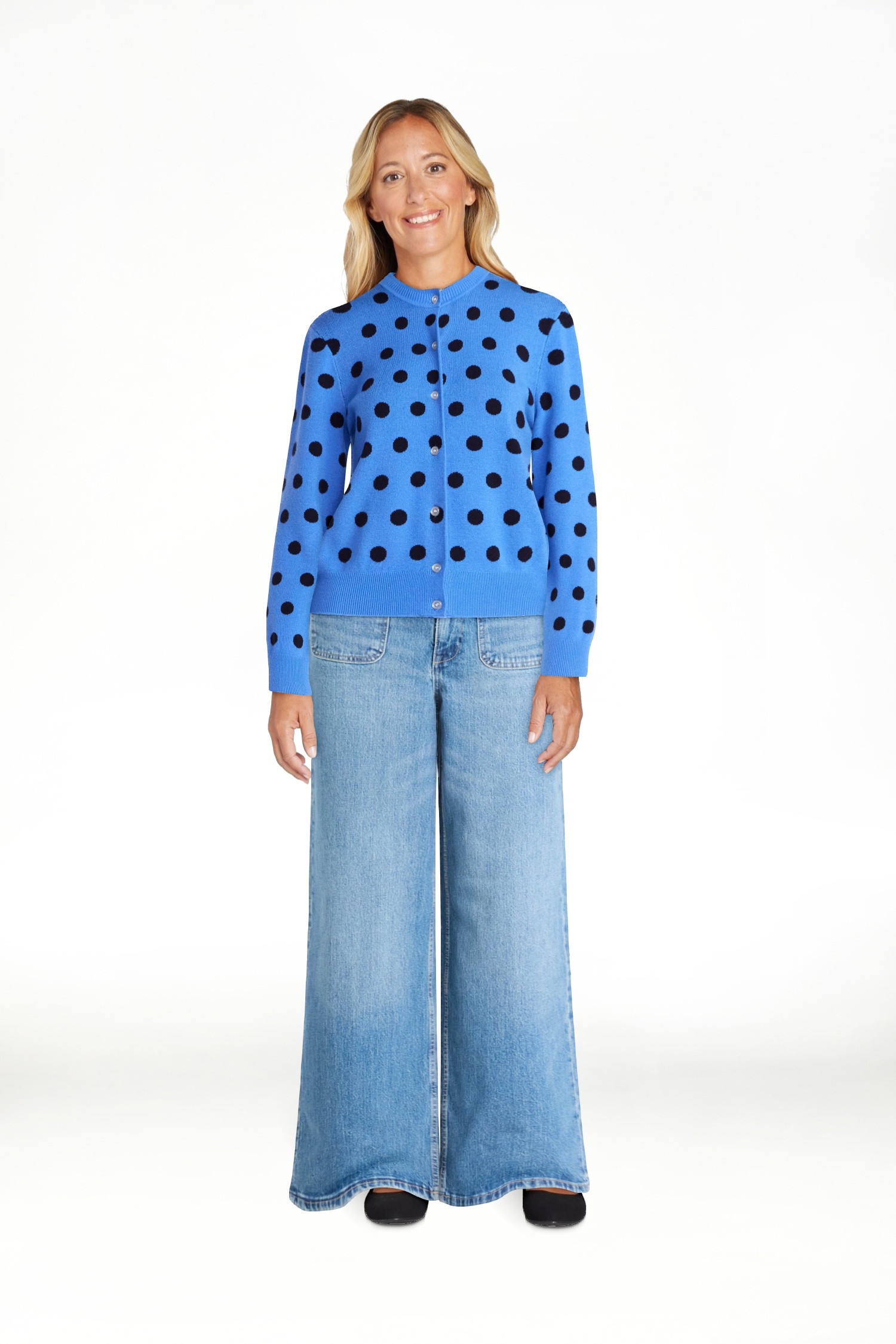 Free Assembly Women's and Women's Plus Solid, Stripe, & Print Classic Cozy Yarn Cardigan Sweater,... | Walmart (US)