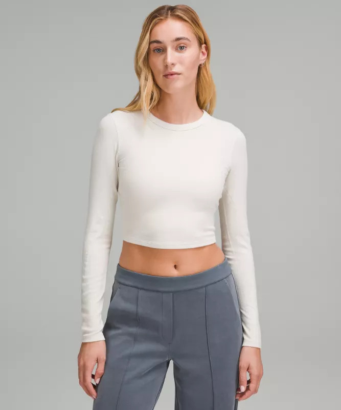 Hold Tight Straight-Hem Cropped Long-Sleeve Shirt | lululemon (AU)