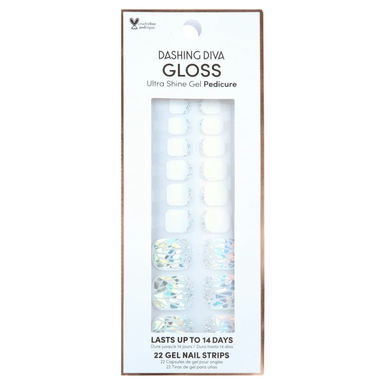 Dashing Diva GLOSS Gel Nail Polish Strips, Beachcombers, Includes 32 Strips - Walmart.com | Walmart (US)