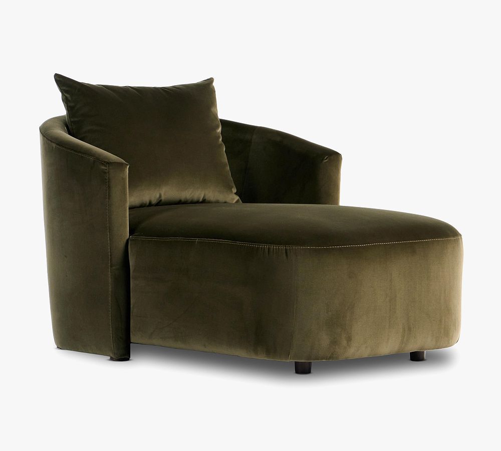 Del Mar Upholstered Chaise Lounge | Pottery Barn (US)