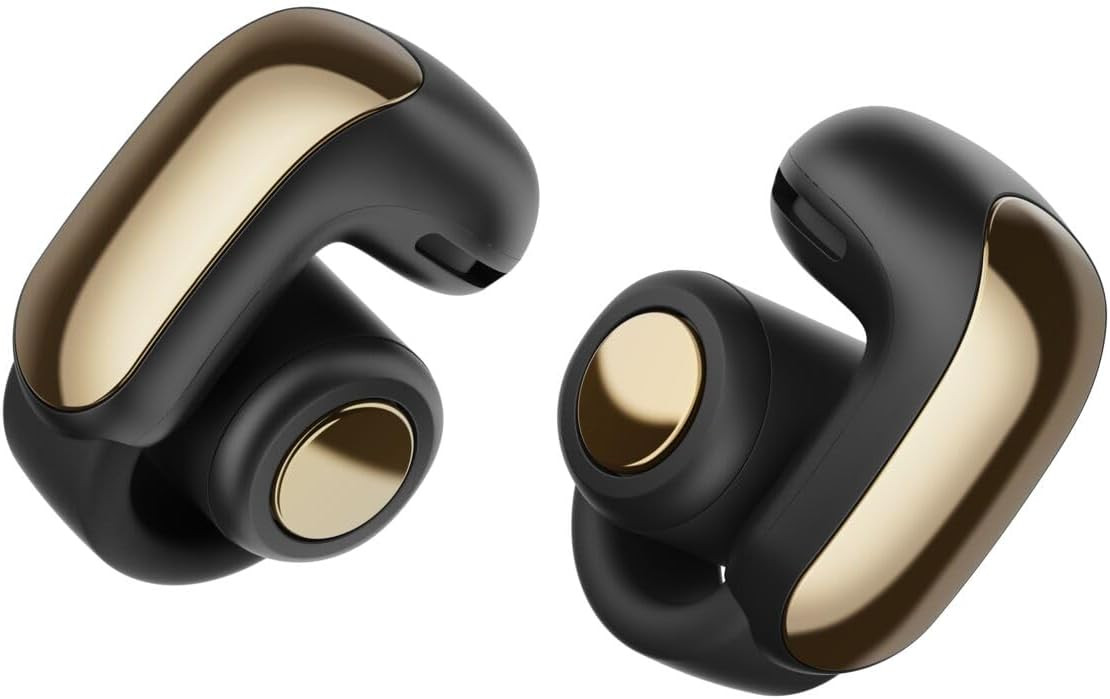 Bose Ultra Open Earbuds - Bluetooth Open Ear Earbuds with OpenAudio for Awareness, Clip-On Design for Comfort, Water Resistant, Up to 48 Hrs of Playtime, Desert Gold - Limited Edition Color | Amazon (US)