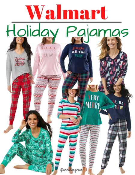 Womens Christmas  pajamas on sale at Walmart! 

#LTKstyletip #LTKHoliday #LTKunder50