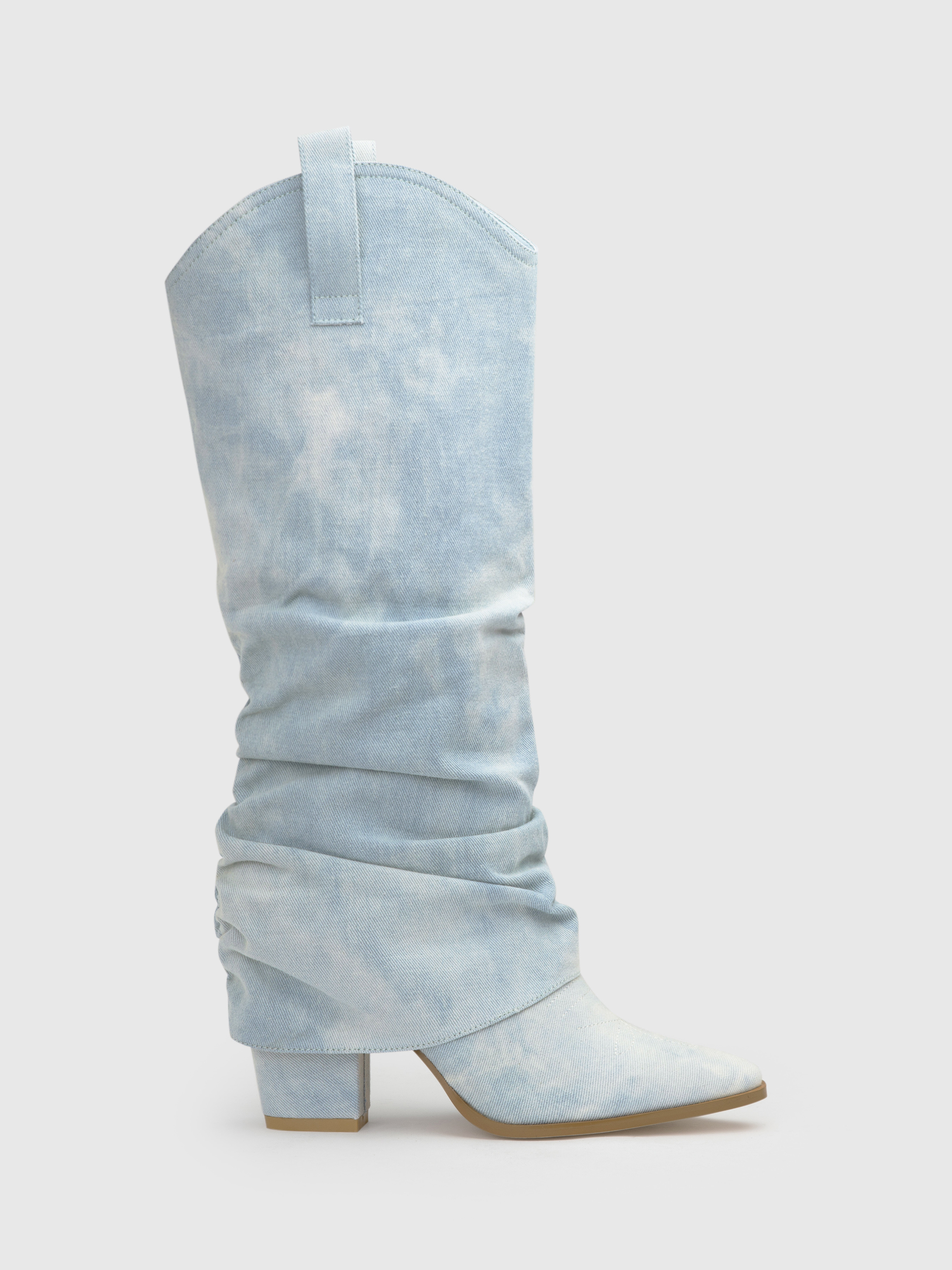 Denim Knee High Boots For Music Festival/Live House Party/Clubbing | Cider