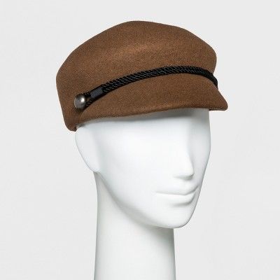 Women's Cord Trim Newsboy Hat - A New Day™ Brown | Target