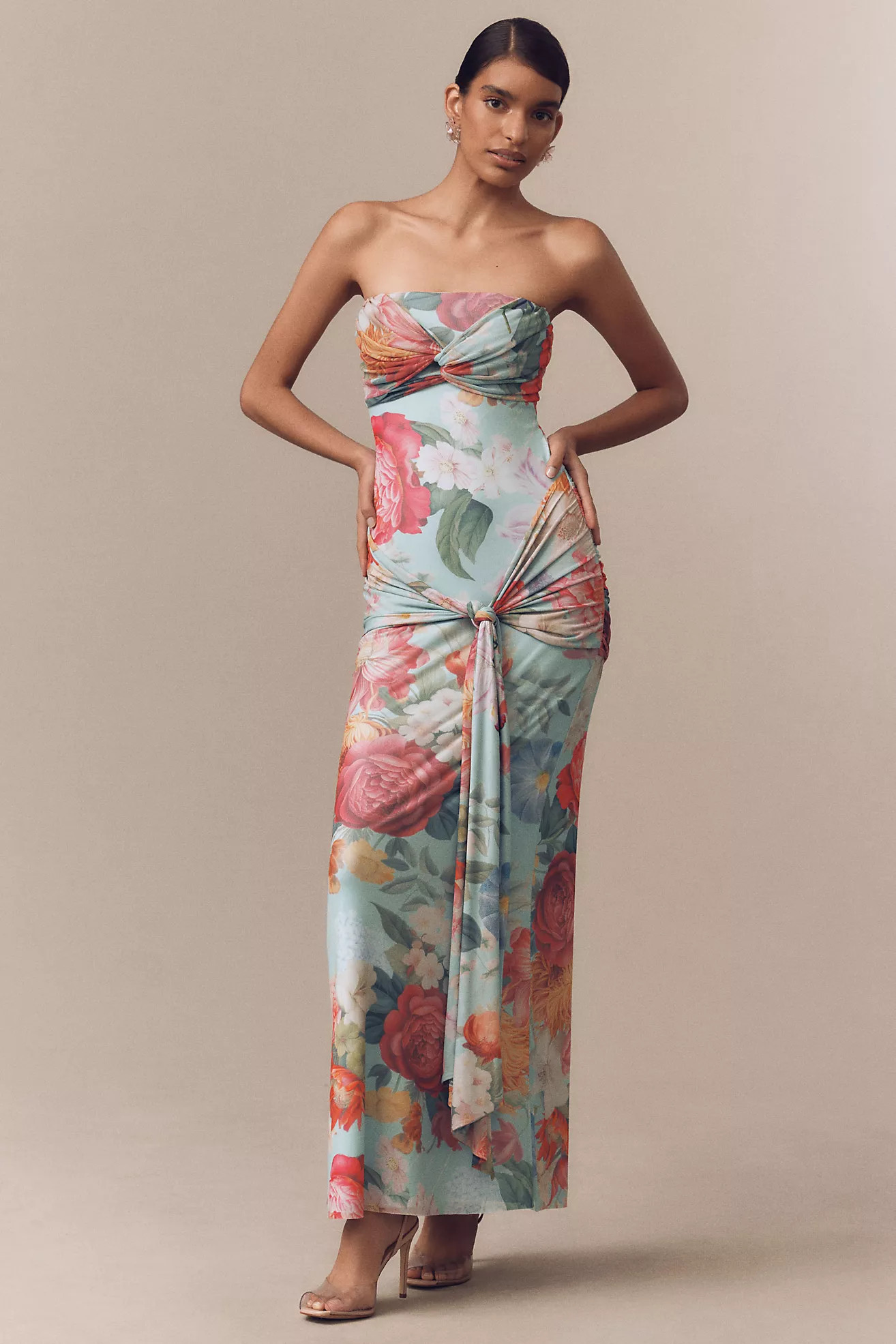 AFRM Rosalie Strapless Drop-Waist Maxi Dress | Anthropologie (US)