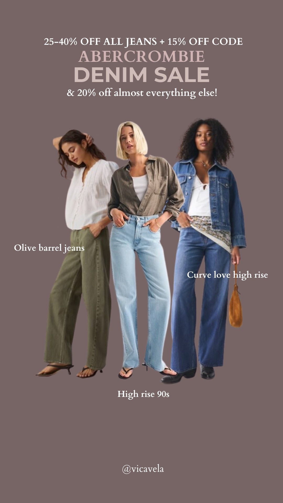 Abercrombie sale! Promo code is linked to this post, sharing a few of my Abercrombie denim favorites 

Abercrombie jeans, Abercrombie sale alert, denim picks, light wash jeans, wide leg jeans 

#LTKSeasonal #LTKootd #LTKSaleAlert