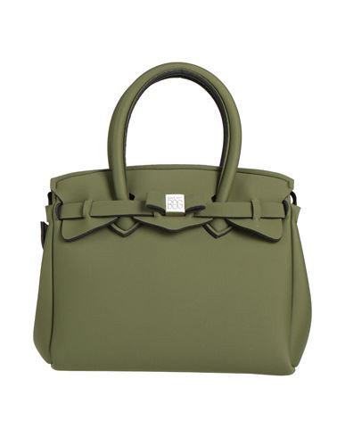 Save My Bag Woman Handbag Military green Size - PEEK (Polyether - Ether - Ketone), Polyamide, Elastane | YOOX (US)