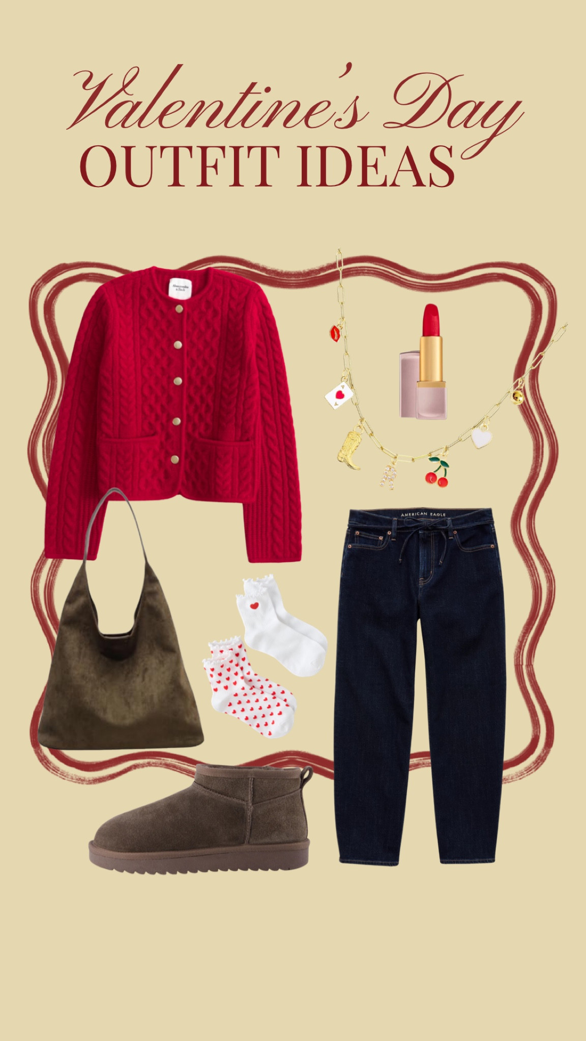 Casual Valentine’s Day Outfit Idea Dressy
.
Dressy Valentine’s Day outfit, casual Valentine’s Day outfit idea, pink outfit inspo, red outfit inspiration, brown accessories, burgundy outfit, wine red outfit inspo , gold accessories, ruffle socks

#LTKHoliday #LTKFindsUnder100 #LTKStyleTip