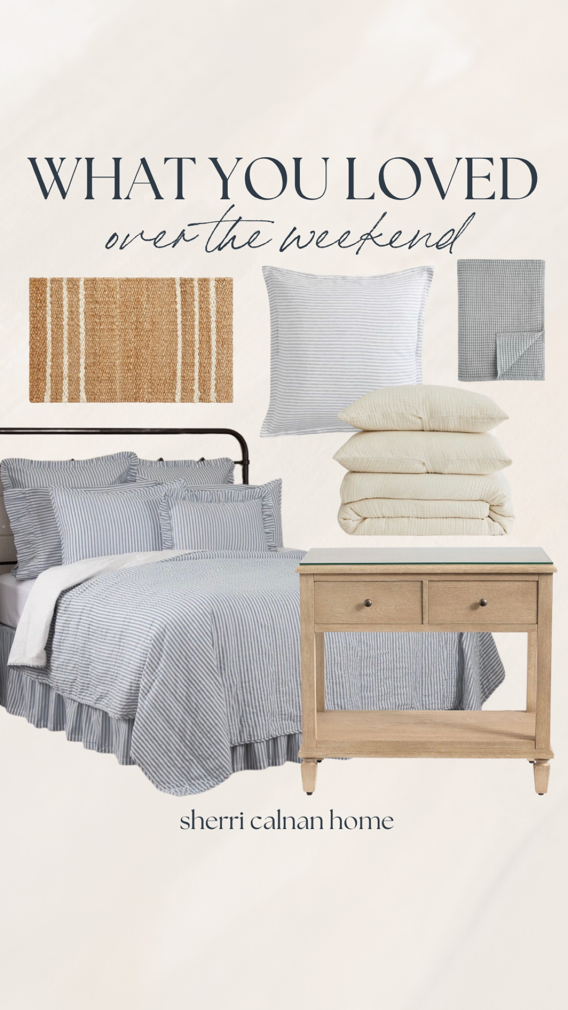 Your favorites from the weekend are in, and you’re certainly loving bedding! These picks are perfect for a spring/summer home refresh. I’m also so happy to see that this jute doormat resonated with all of you. It’s a great price point (under $40!) 

#LTKHome #LTKSaleAlert