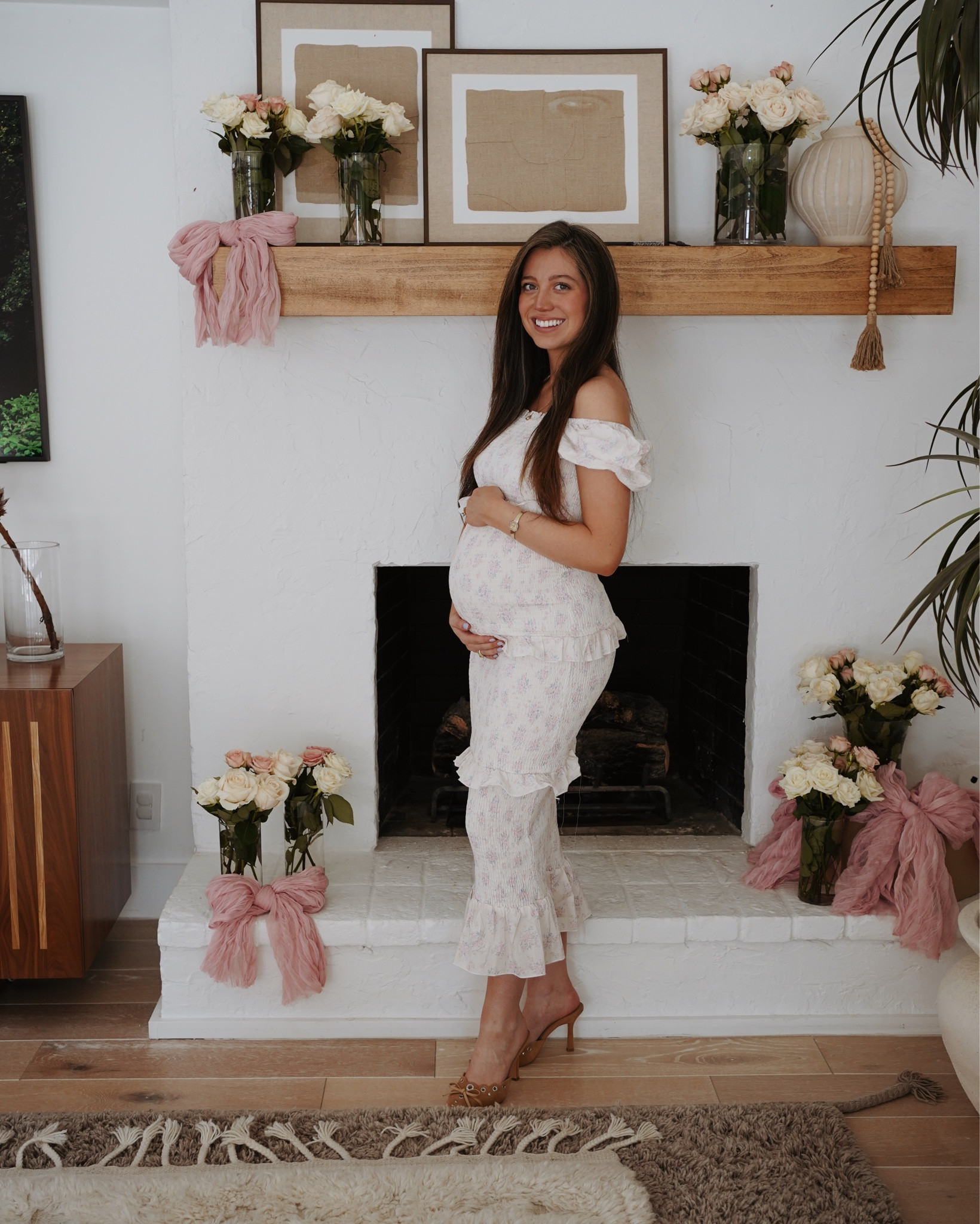 The perfect bump-friendly baby shower dress ♥️ LOVED wearing this and it was so comfortable and stretchy!!! 

#LTKBaby #LTKBump #LTKSummerEdit