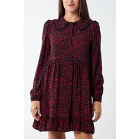 Italian Tunic Top Dress Red Leopard Print One Size 8-16 Freepost UK | Etsy (UK)