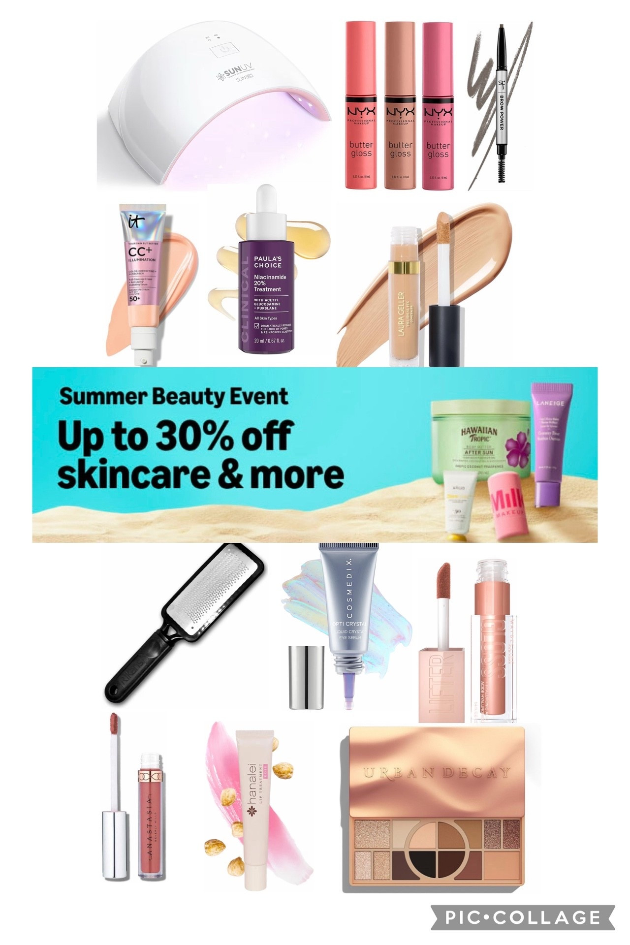 Amazon summer beauty sale! 

Makeup feet lipgloss lipstick it Cosmetics foundation gel nail light concealer NYX butter gloss eyebrow pencil 

#LTKSaleAlert #LTKBeauty #LTKgrwm
