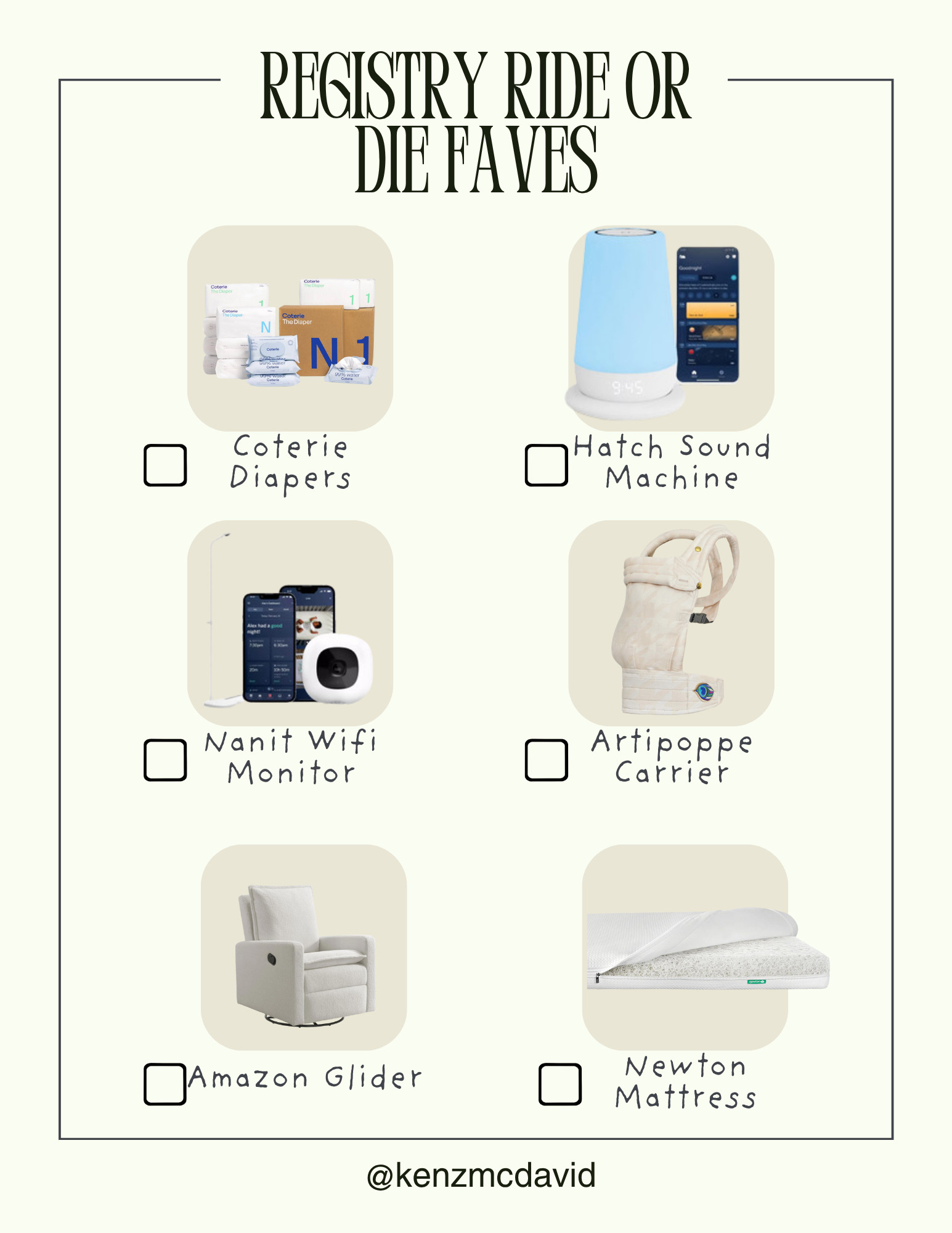 My registry ride or dies!!!  

 