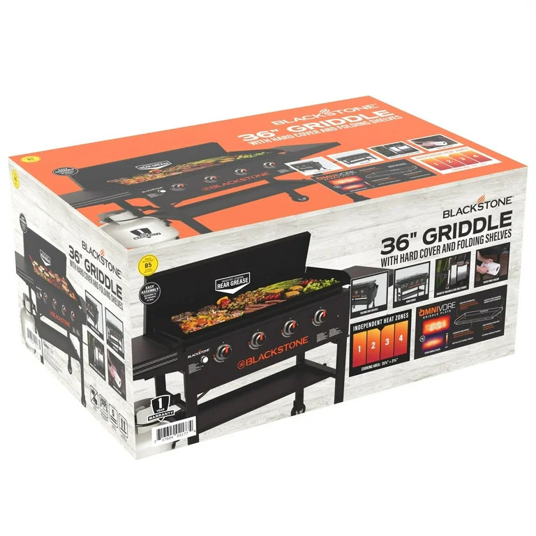 Blackstone Original 4-Burner  36" Outdoor Griddle with Hard Cover | Walmart (US)