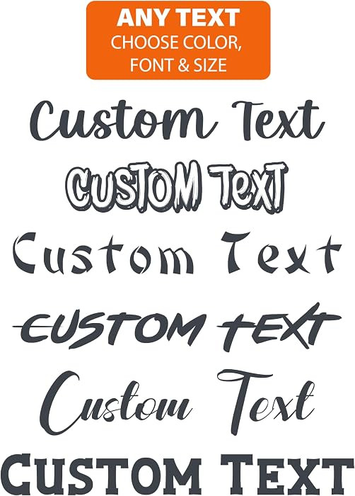 Personalized Design Your Own Name - Custom Vinyl Decal - Initial Phrase or Quote - Vinyl Letterin... | Amazon (US)