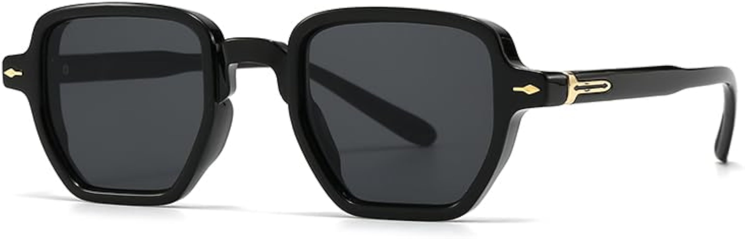 Retro Womens Sunglasses Men UV400 Protection, Square 70s Style Fashion Sun Glasses | Amazon (US)