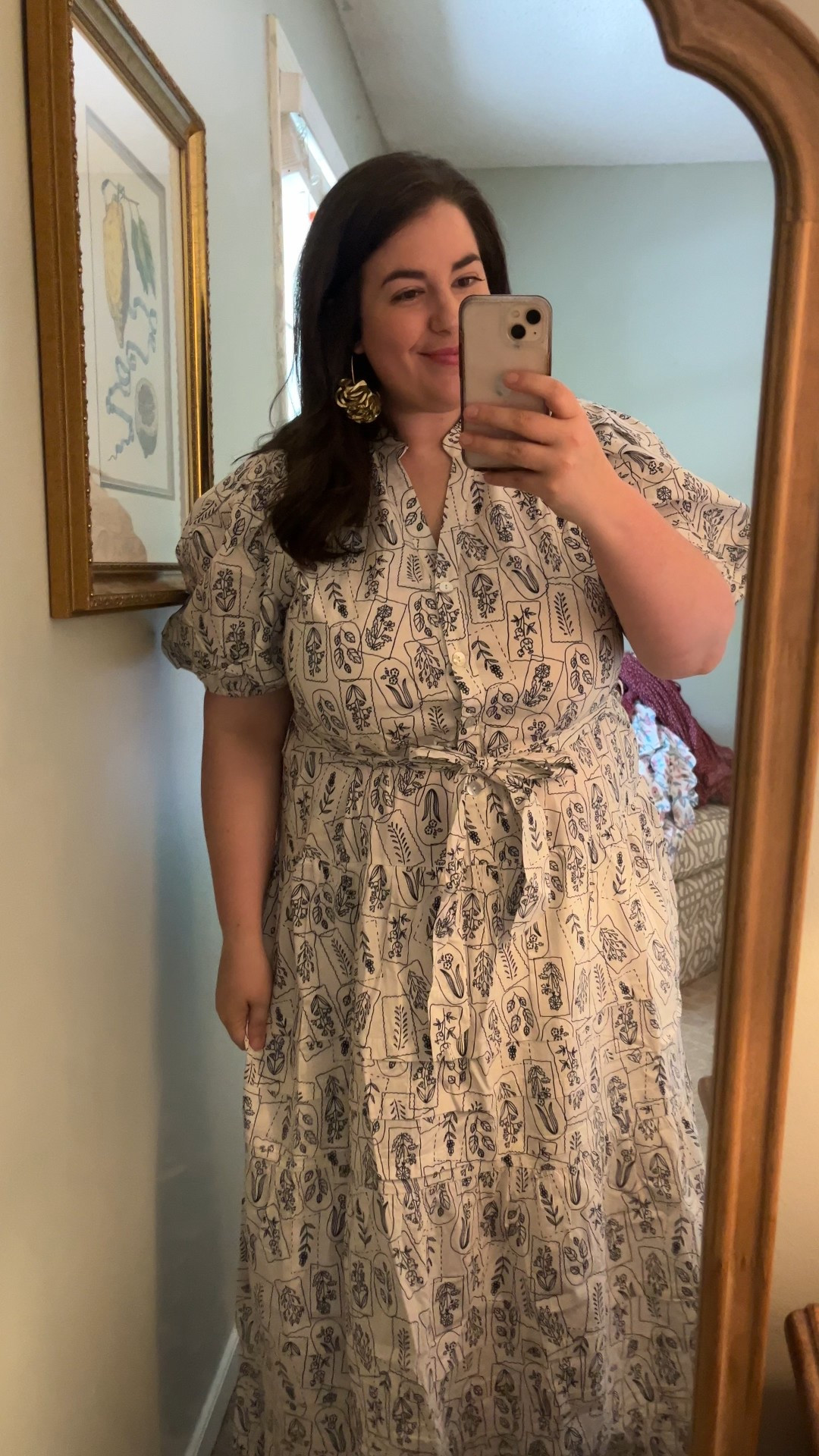 A classic blue and white botanical dress in 100% cotton that comes in standard and some plus sizes. I’m a size 16/18 and in the xxxl. 

#LTKMidsize #LTKStyleTip #LTKSeasonal