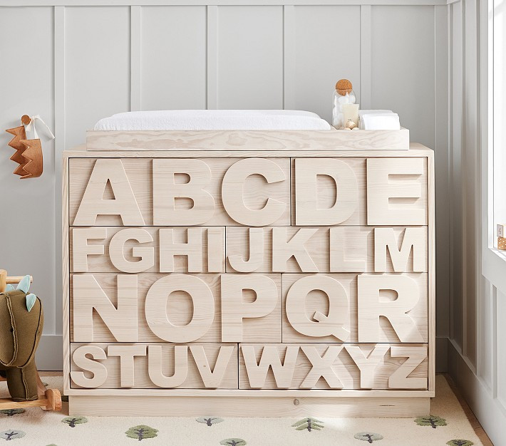 ABC Extra-Wide Dresser & Topper Set | Pottery Barn Kids