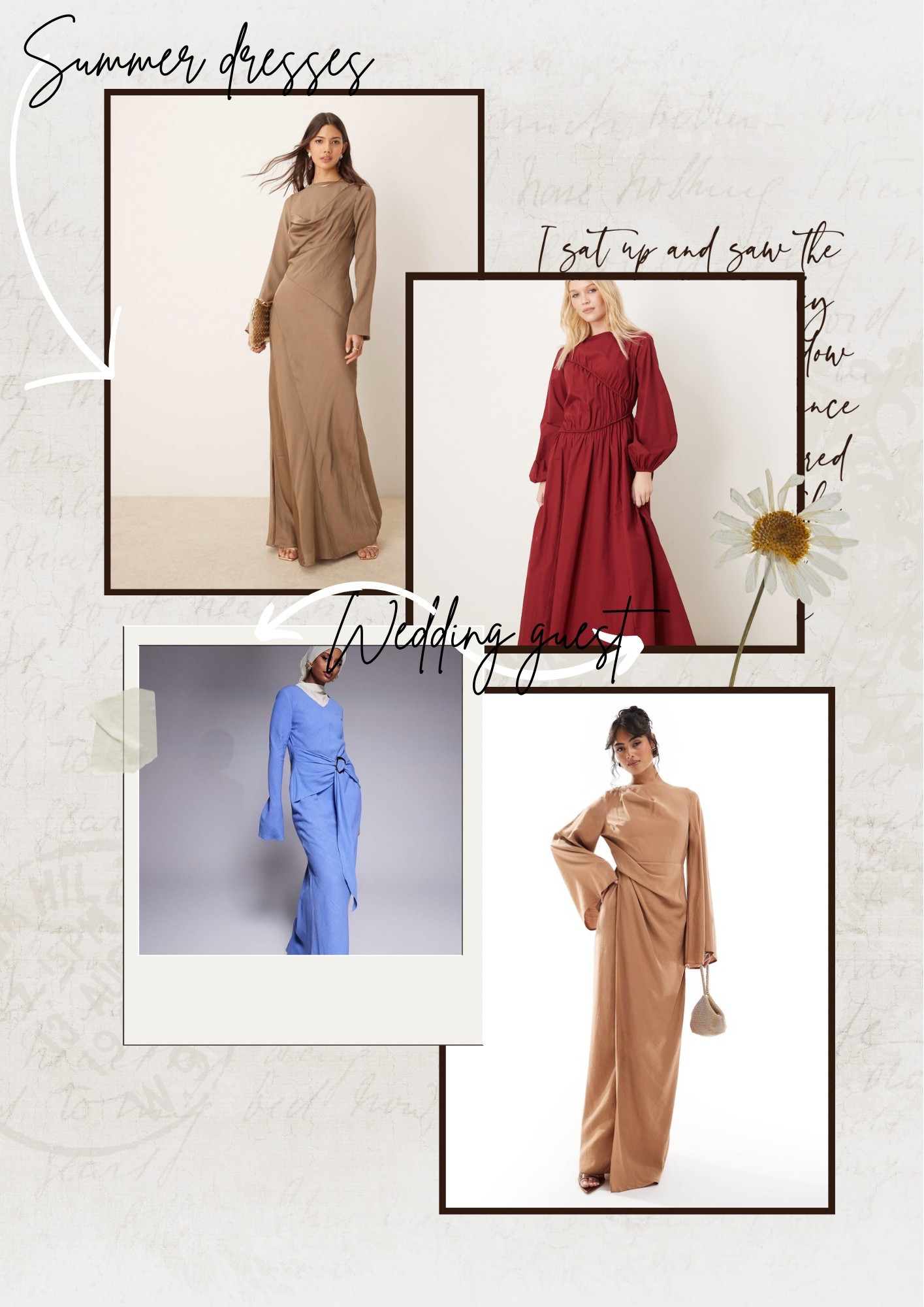 Summer dresses.
Asos finds.
Wedding guests dresses.
Modest dresses

#LTKspring #LTKsummer #LTKdresses