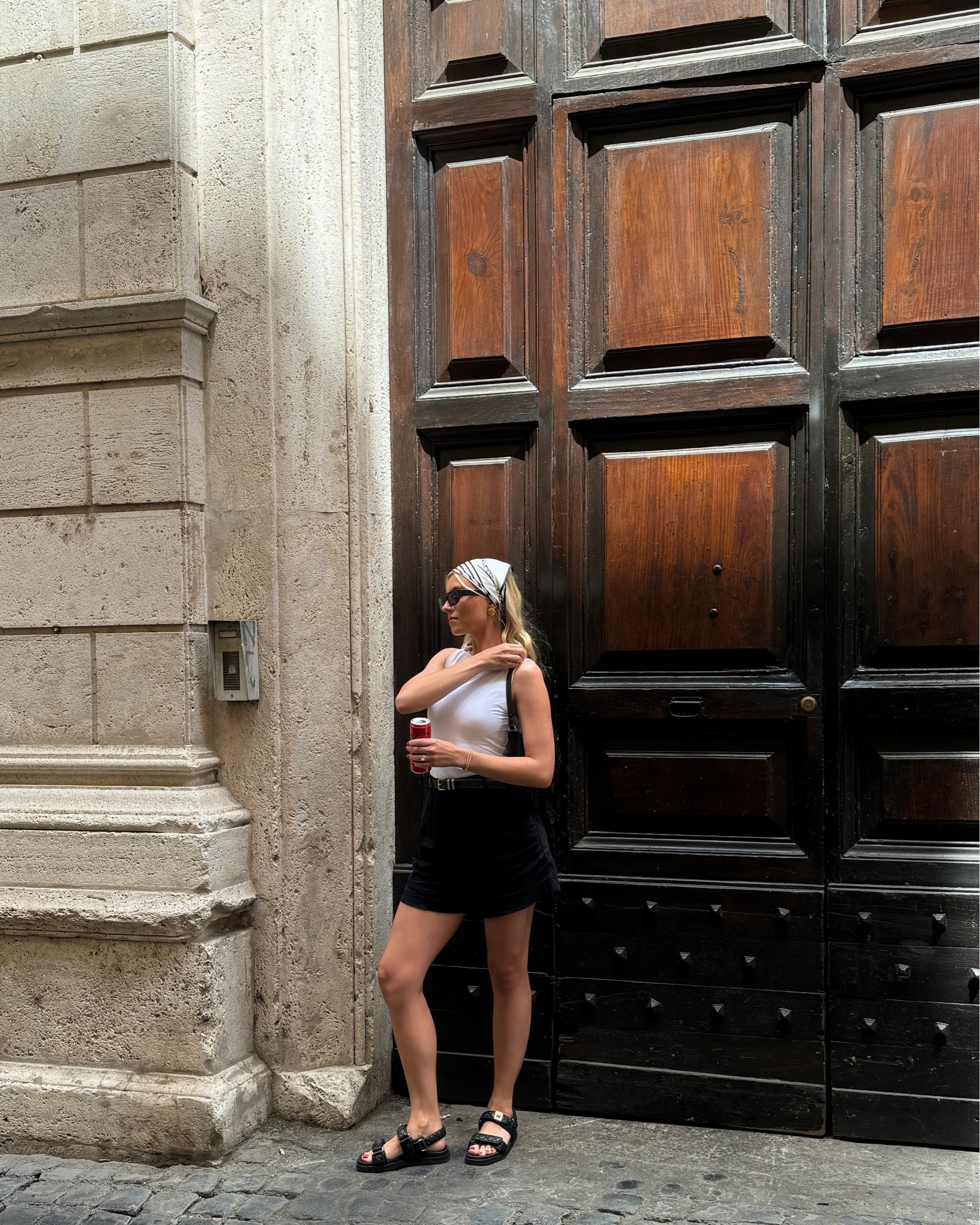 Exploring Rome outfit! Boat neck tank top, head scarf, Bermuda shorts and sandals 

#LTKSeasonal #LTKSaleAlert #LTKSummerSales