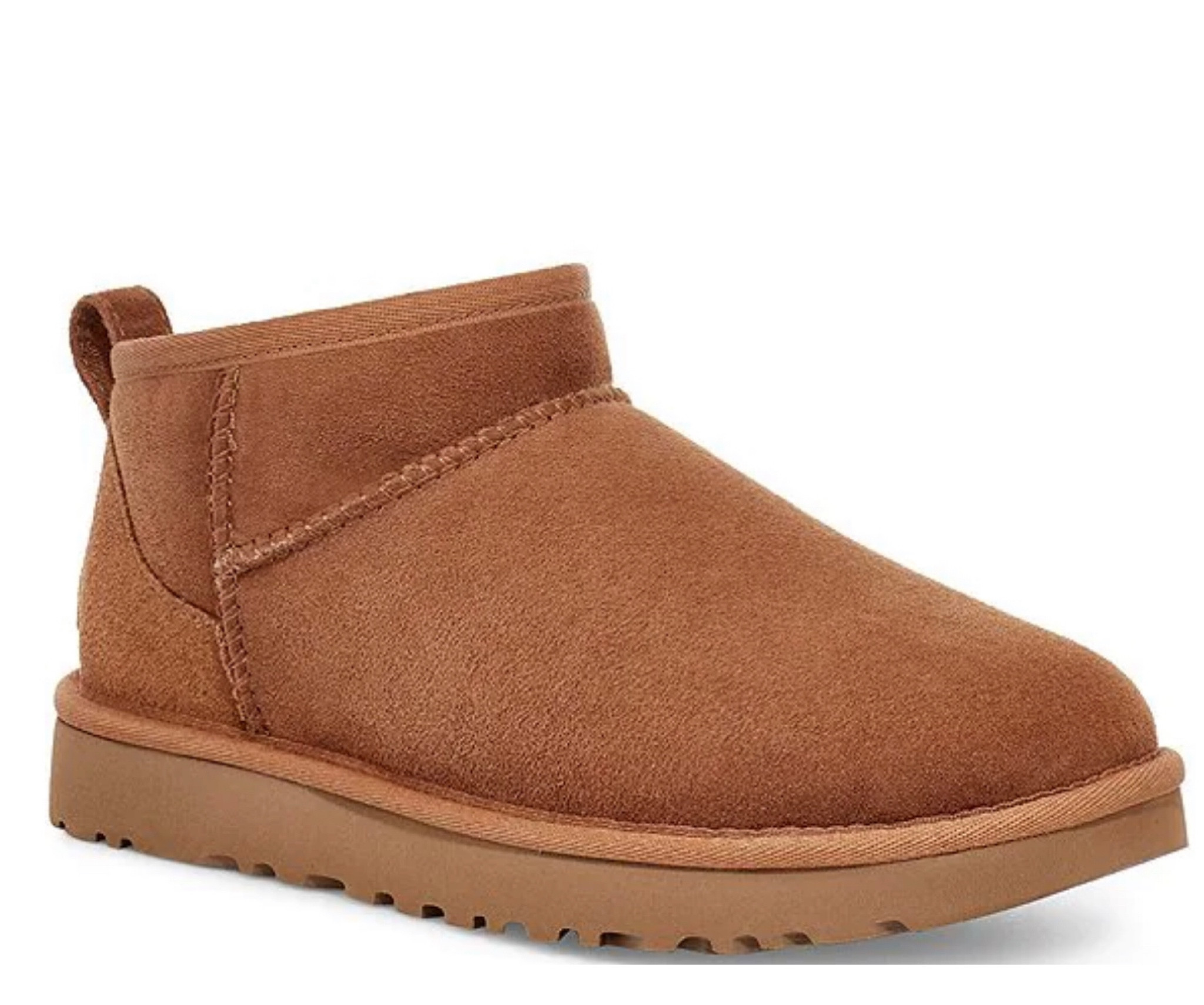 UGG® Classic Ultra Mini Water-Resistant Cold Weather Booties. I just found them in stock at dillards in most sizes but these go fast! I love both the chestnut and the black. So many ways to create cozy yet chic outfits with the ultra mink style and I love that this is a water resistant version! Very warm due to the genuine shearling. High quality materials unlike dupes. 

#LTKGiftGuide #LTKshoecrush #LTKFind