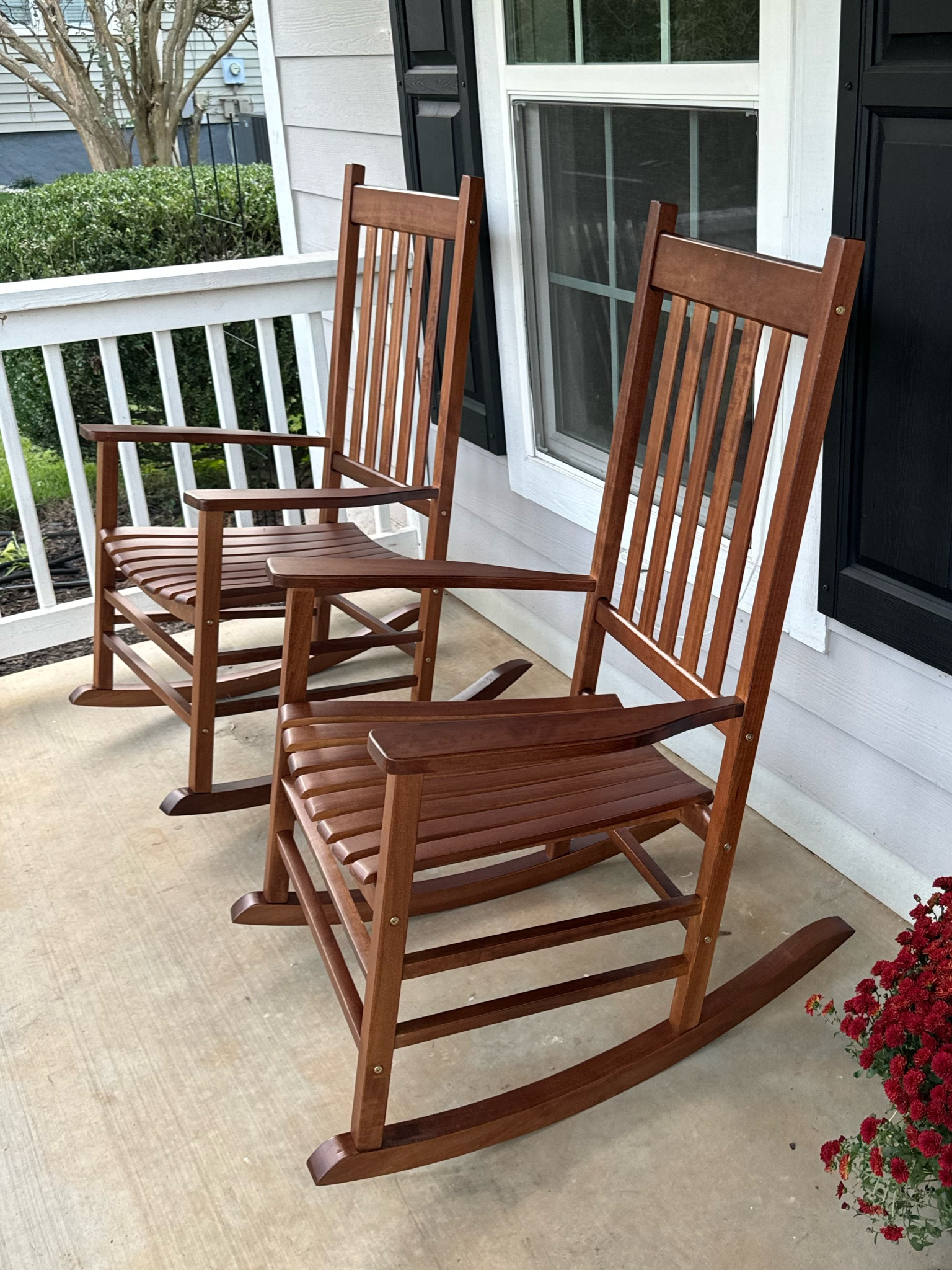our front door rocking chairs!!! 