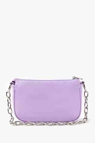 Forever 21 Faux Leather Shoulder Bag , Lavender | Forever 21 (US)