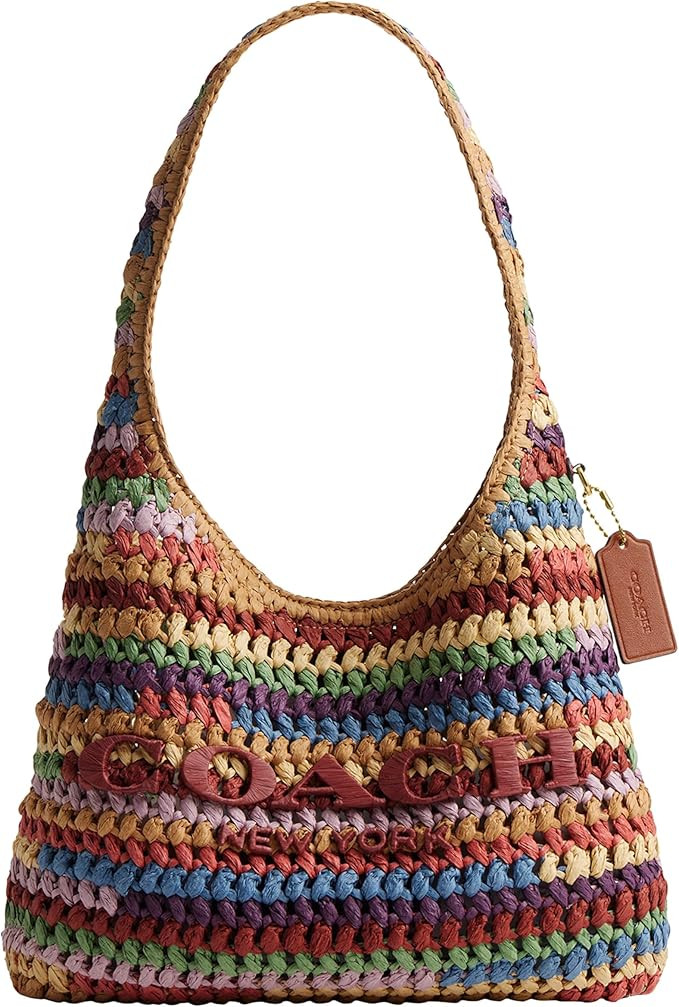 COACH Brooklyn Shoulder Bag 28 in Straw | Amazon (US)