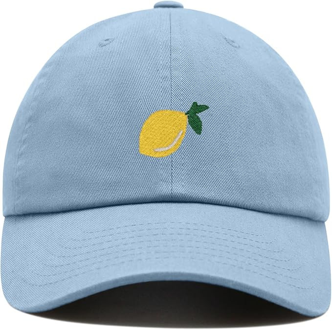 Lemon Baseball Cap Embroidered Cotton Adjustable Dad Hat | Amazon (US)
