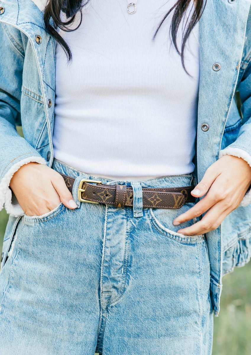 Ladies Belt - Authentic LV Branded Material | Vintage Boho