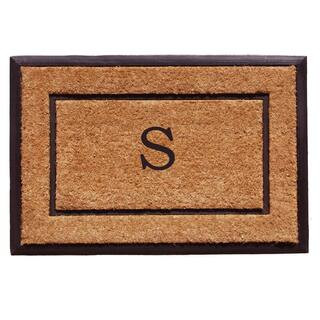 The General 24 in. x 36 in. Monogram S Door Mat | The Home Depot
