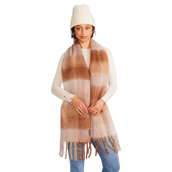 KNIT BEANIE & SCARF BOX SET NATURAL MULTI | Steve Madden (US)